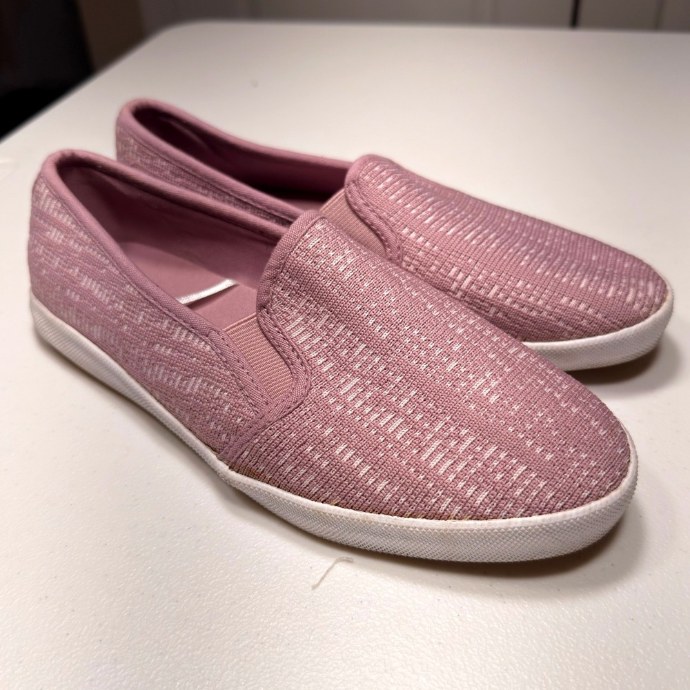 Nautica Sunchaser Knit Slip On Sneakers Pink Marl Casual Walking Shoes Size 7.5